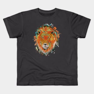African Savannah Lion - Cool Hand Drawn Lion Apparel for Safari Lovers Kids T-Shirt